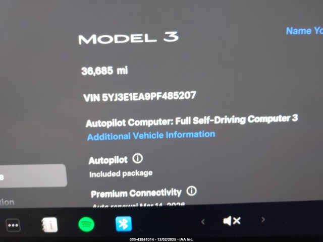 2023 TESLA MODEL 3 5YJ3E1EA9PF485207 Photo 6