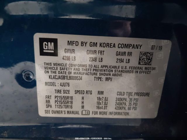 2020 BUICK ENCORE KL4CJASB1LB009534 Photo 8