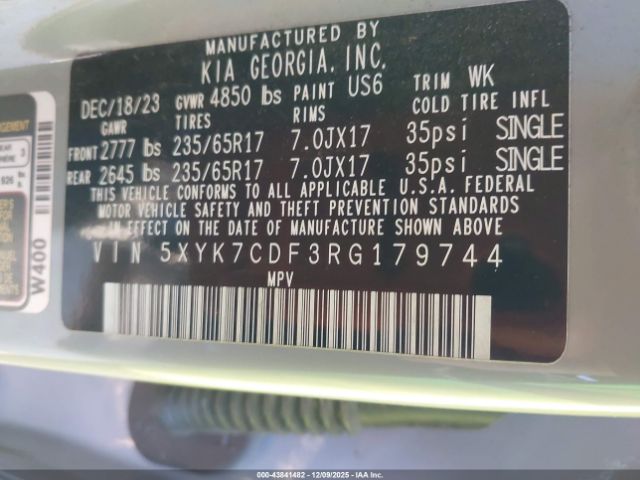 2024 KIA SPORTAGE 5XYK7CDF3RG179744 Photo 8