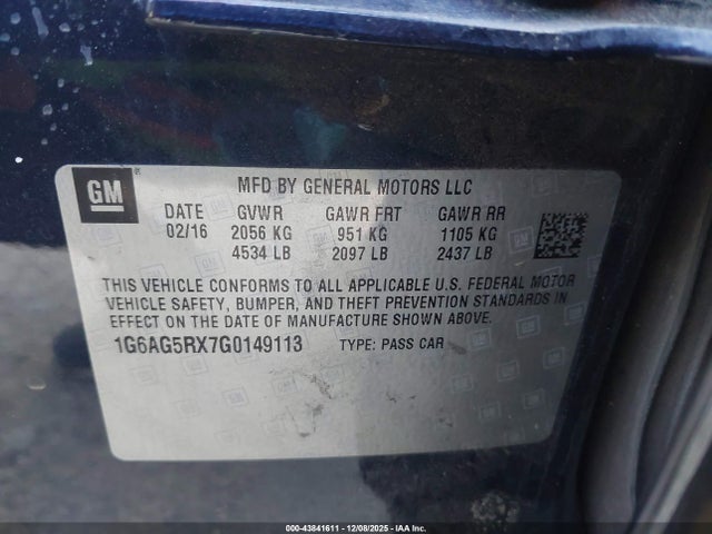 2016 CADILLAC ATS 1G6AG5RX7G0149113 Photo 8