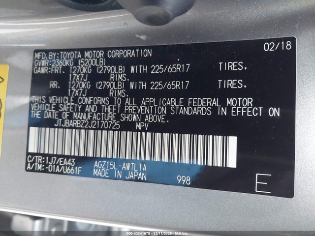 Lexus NX 300 2018 JTJBARBZ2J2170725 Image 9
