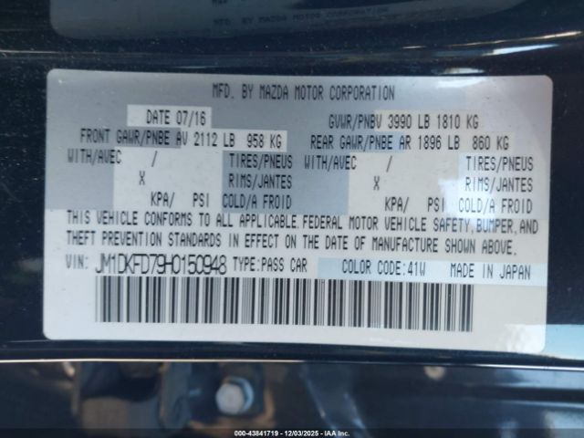 2017 MAZDA CX-3 JM1DKFD79H0150948 Photo 8