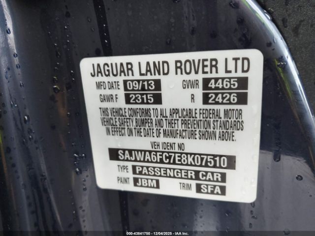 2014 JAGUAR F-TYPE SAJWA6FC7E8K07510 Photo 8