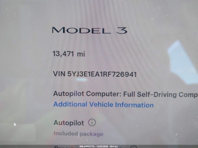 2024 TESLA MODEL 3 5YJ3E1EA1RF726941 Photo 6