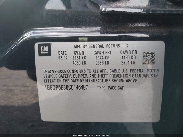 2012 CADILLAC CTS 1G6DP5E30C0146497 Photo 8