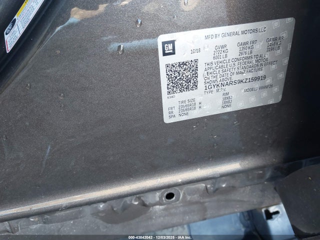 2019 CADILLAC XT5 1GYKNARS9KZ159919 Photo 8