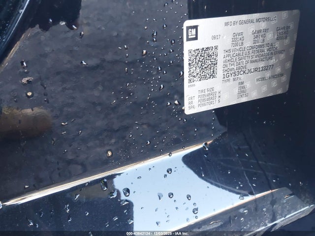 2018 CADILLAC ESCALADE 1GYS3CKJ6JR133277 Photo 8