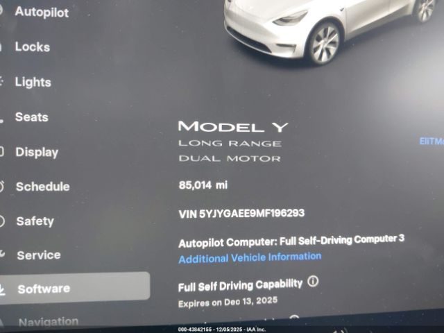2021 TESLA MODEL Y 5YJYGAEE9MF196293 Photo 6