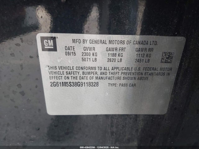 2016 CADILLAC XTS 2G61M5S38G9118328 Photo 8