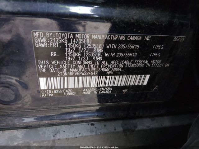2023 TOYOTA RAV4 2T3N1RFV6PW384947 Photo 8