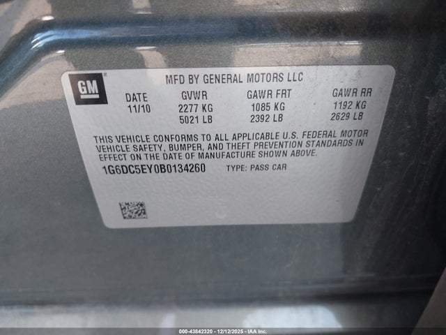 2011 CADILLAC CTS 1G6DC5EY0B0134260 Photo 8