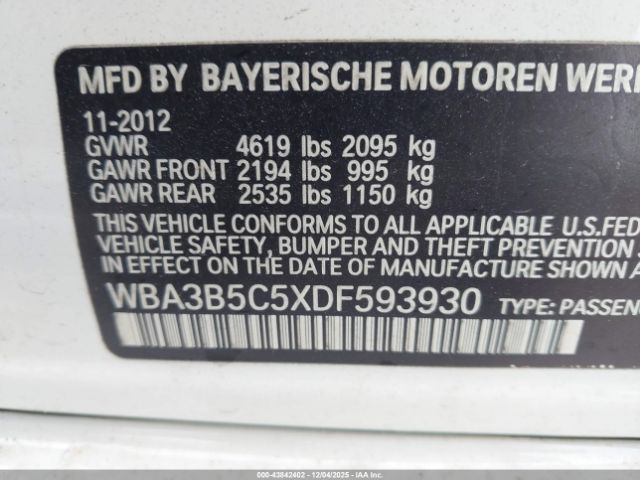 2013 BMW 328I WBA3B5C5XDF593930 Photo 8