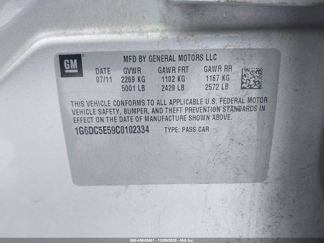 2012 CADILLAC CTS 1G6DC5E59C0102334 Photo 8