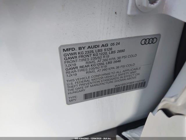 2024 AUDI Q3 WA1EECF35R1152710 Photo 8
