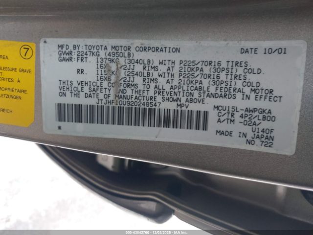 2002 LEXUS RX 300 JTJHF10U920248547 Photo 8