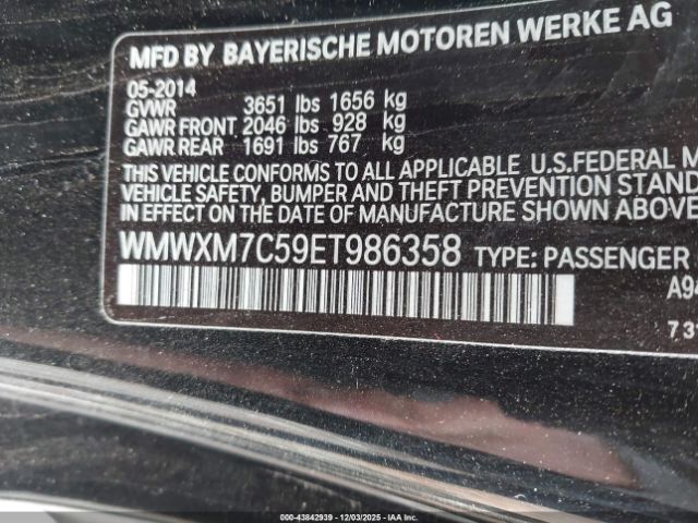 2014 MINI HARDTOP WMWXM7C59ET986358 Photo 8