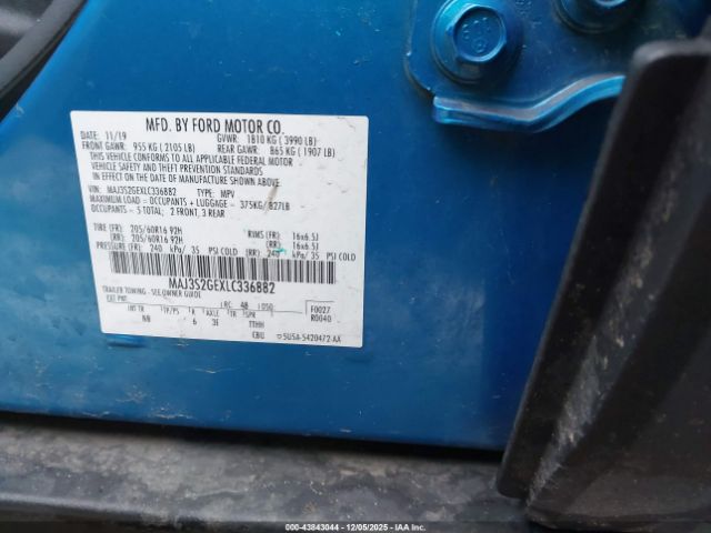 2020 FORD ECOSPORT MAJ3S2GEXLC336882 Photo 8