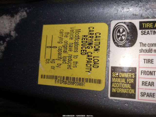 2021 TOYOTA COROLLA 5YFEPMAE9MP208697 Photo 8