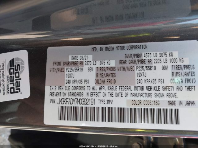 2021 MAZDA CX-5 JM3KFADM7M0392191 Photo 8