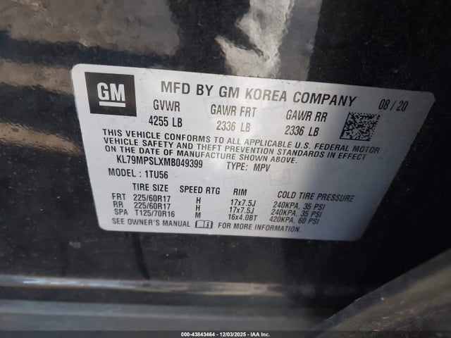 2021 CHEVROLET TRAILBLAZER KL79MPSLXMB049399 Photo 8