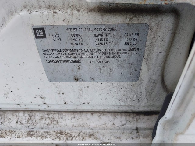 2008 CADILLAC CTS 1G6DG577880129602 Photo 8