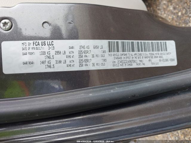 2019 DODGE GRAND CARAVAN 2C4RDGCG1KR672011 Photo 8