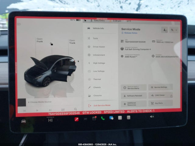 2025 TESLA MODEL Y 7SAYGDEE5SF302546 Photo 6