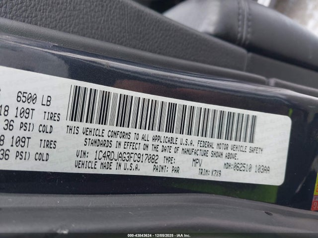 2015 DODGE DURANGO 1C4RDJAG3FC917082 Photo 8