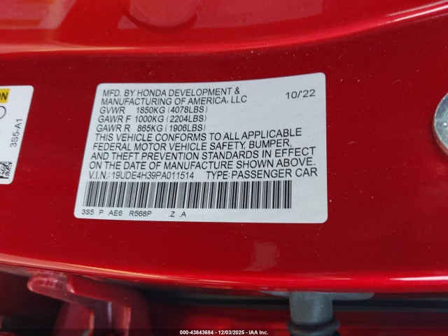 2023 ACURA INTEGRA 19UDE4H39PA011514 Photo 8