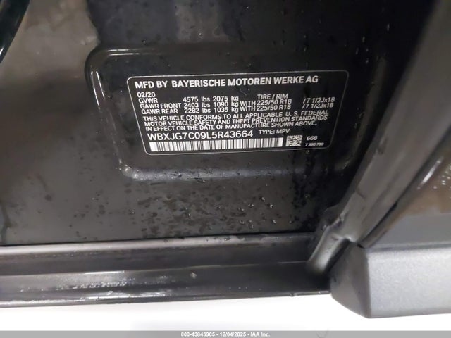 2020 BMW X1 WBXJG7C09L5R43664 Photo 8