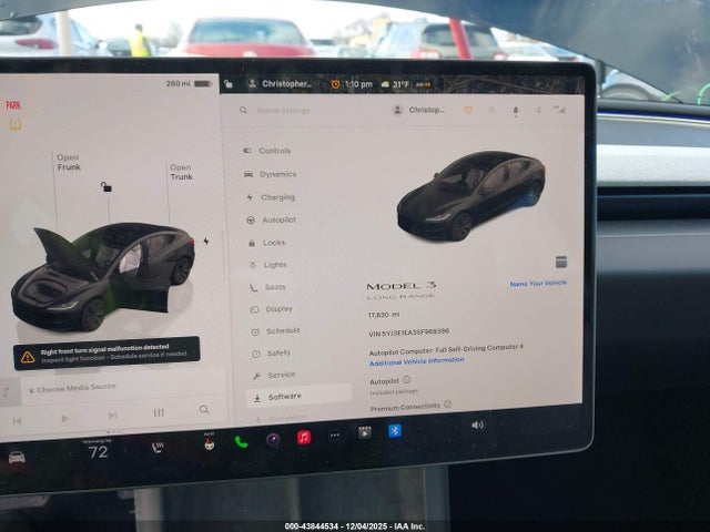 Tesla Model 3 Long Range Rear-wheel Drive/standard 2025 5YJ3E1EA3SF969396 Image 17