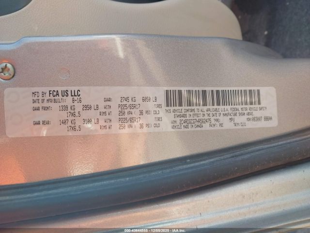 2017 DODGE GRAND CARAVAN 2C4RDGCG7HR562475 Photo 8