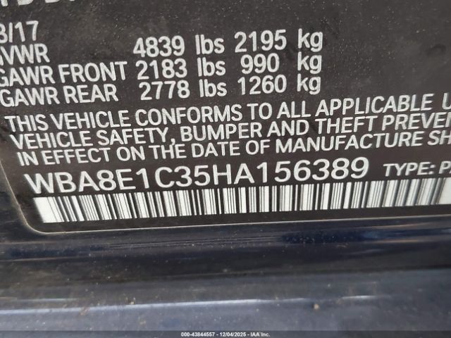 2017 BMW 330E WBA8E1C35HA156389 Photo 8