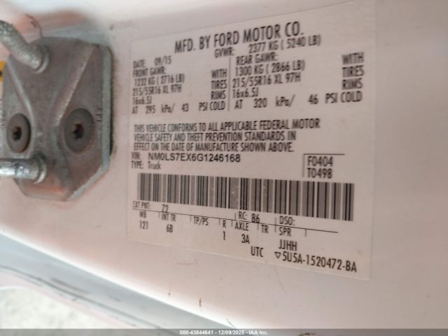 2016 FORD TRANSIT CONNECT NM0LS7EX6G1246168 Photo 8