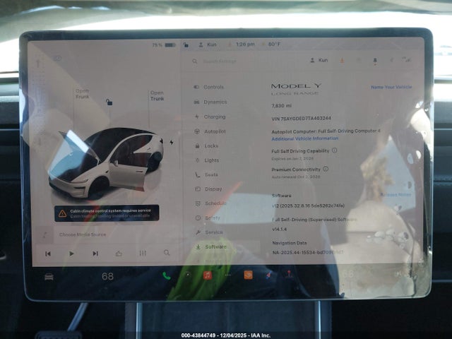 2026 TESLA MODEL Y 7SAYGDED7TA463244 Photo 6