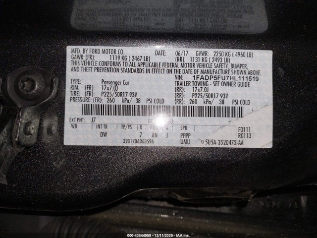 2017 FORD C-MAX ENERGI 1FADP5FU7HL111519 Photo 8