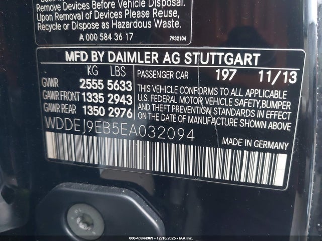 Aukcja sprzedaży 2014 Mercedes-benz Cl 550 4matic, vin: WDDEJ9EB5EA032094, numer aukcji: 43844969