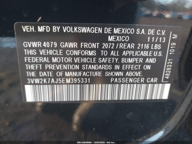 2014 VOLKSWAGEN JETTA 3VW2K7AJ5EM395331 Photo 8