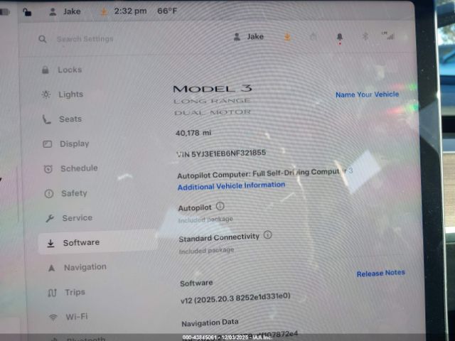 2022 TESLA MODEL 3 5YJ3E1EB6NF321855 Photo 6