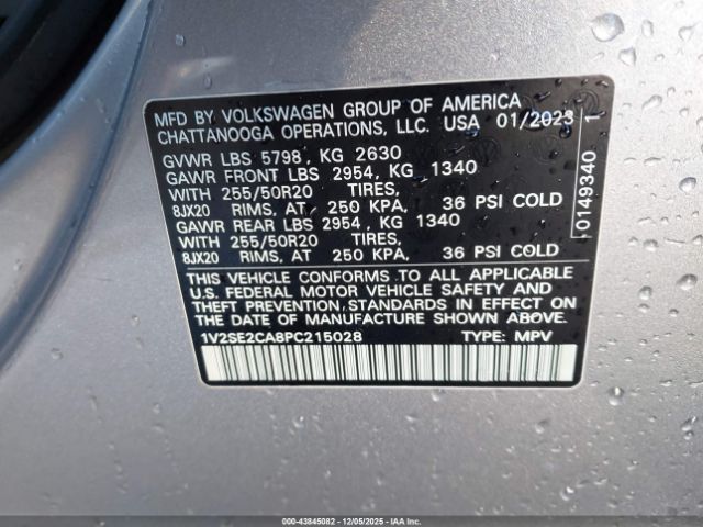 2023 VOLKSWAGEN ATLAS CROSS SPORT 1V2SE2CA8PC215028 Photo 8