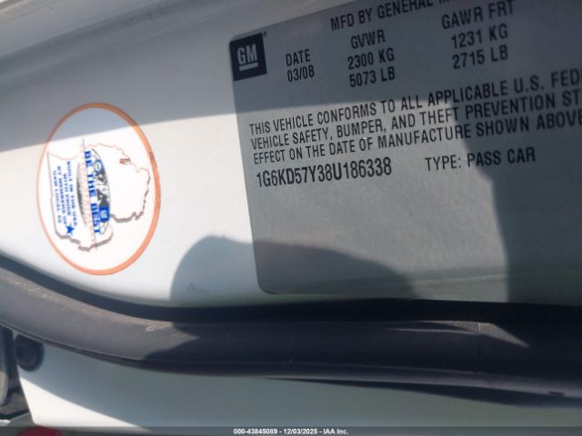 2008 CADILLAC DTS 1G6KD57Y38U186338 Photo 8