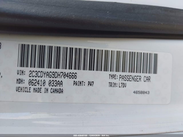 2013 DODGE CHALLENGER 2C3CDYAG9DH704666 Photo 8