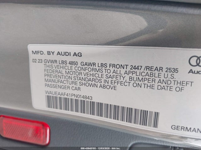 2023 AUDI A4 WAUEAAF41PN014843 Photo 8