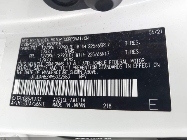 2021 LEXUS NX 300 JTJDARBZ4M5032583 Photo 8