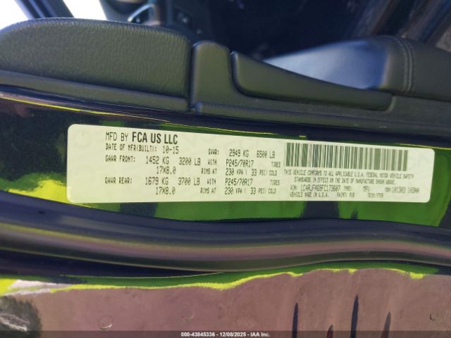 2015 JEEP GRAND CHEROKEE 1C4RJFAG9FC173607 Photo 8