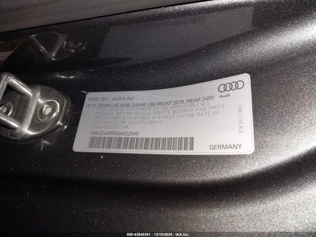 2016 AUDI S5 WAUC4AFR3GA022640 Photo 8