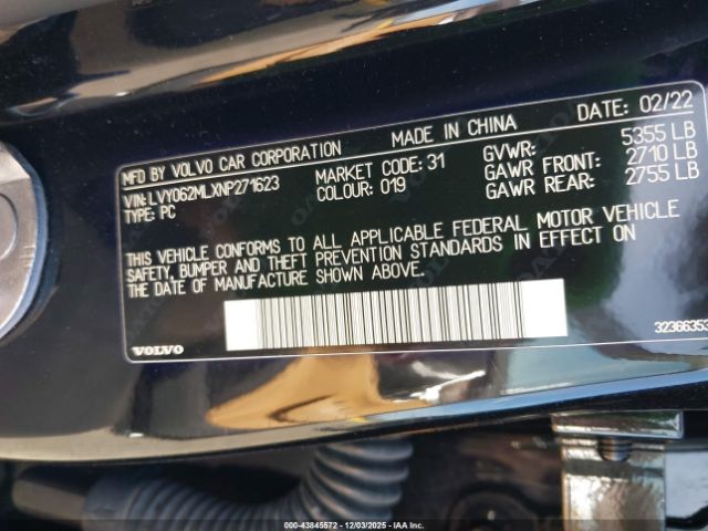 2022 VOLVO S90 LVY062MLXNP271623 Photo 8