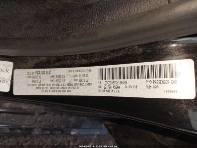 2016 CHRYSLER 200 1C3CCCAB7GN160478 Photo 8