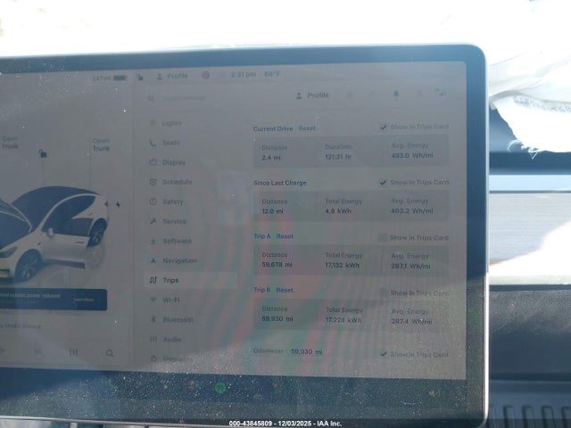 43845809 :رقم المزاد ، 7SAYGAEEXPF774389 vin ، 2023 Tesla Model Y Awd/long Range Dual Motor All-wheel Drive مزاد بيع