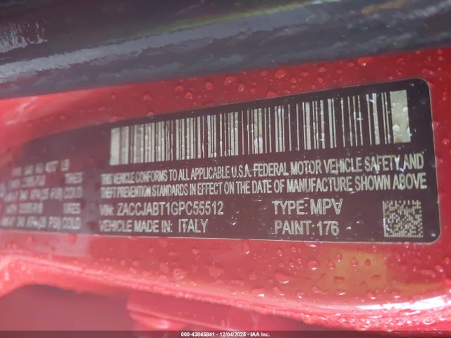ZACCJABT1GPC55512 Jeep Renegade Latitude